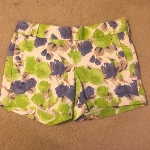 J-Crew floral shorts